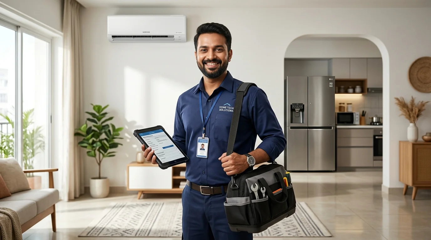 Professional home appliance service technician in Erode